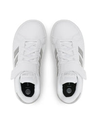 Adidas Grand Court 2.0 El K Chaussures Blanches Enfants — immagine 2