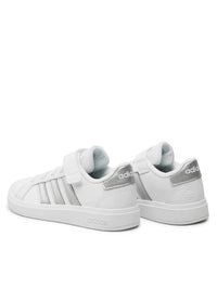 Adidas Grand Court 2.0 El K Chaussures Blanches Enfants — immagine 3