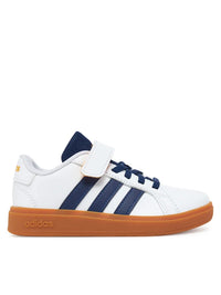 Adidas Grand Court 2.0 Chaussures Blanches Bleu Enfant — immagine 1