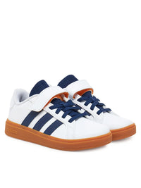 Adidas Grand Court 2.0 Chaussures Blanches Bleu Enfant — immagine 2