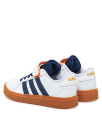 Adidas Grand Court 2.0 Chaussures Blanches Bleu Enfant — immagine 3