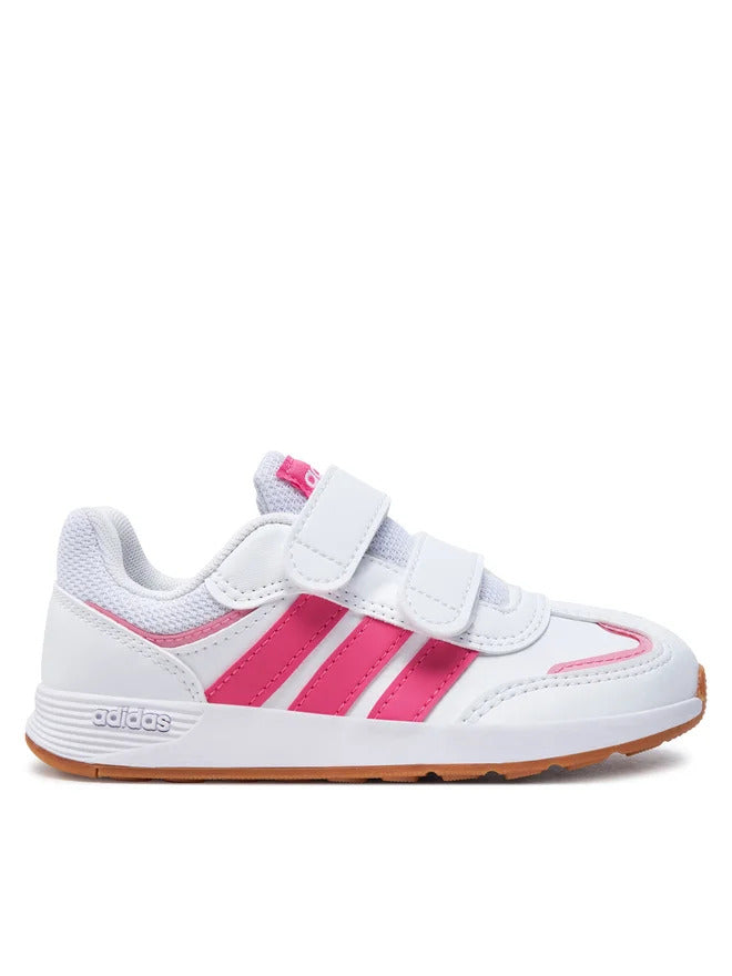 Adidas Baskets Tensaur Switch Chaussures Blanches Roses Enfant