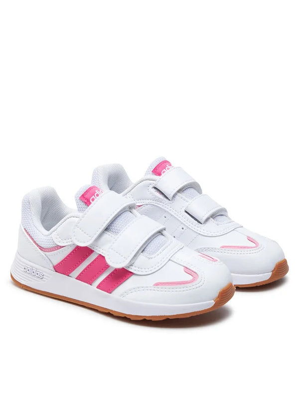 Adidas Sneakers Tensaur Switch Scarpe Bianche Rosa Bambina