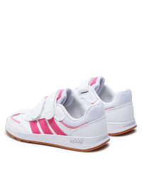 Adidas Baskets Tensaur Switch Chaussures Blanches Roses Enfant — immagine 3
