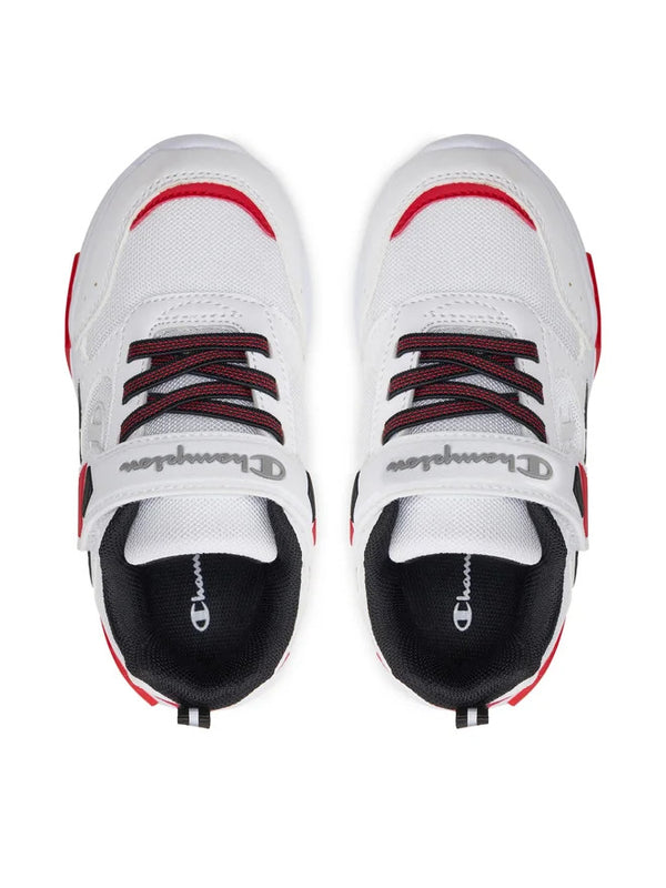 Champion Wave Scarpe Bianche Rosse Bambino