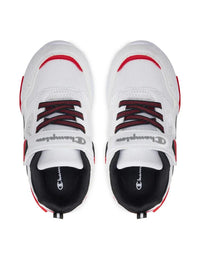 Champion Wave Scarpe Bianche Rosse Bambino — immagine 2