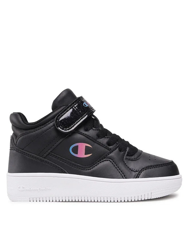 Champion Rebound Vintage Mid G Ps Chaussures Montantes Noires Enfant