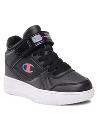 Champion Rebound Vintage Mid G Ps Chaussures Montantes Noires Enfant — immagine 2