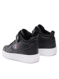 Champion Rebound Vintage Mid G Ps Chaussures Montantes Noires Enfant — immagine 3