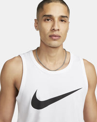 Nike Sportswear Swoosh Canotta Bianca Nera Uomo — immagine 2