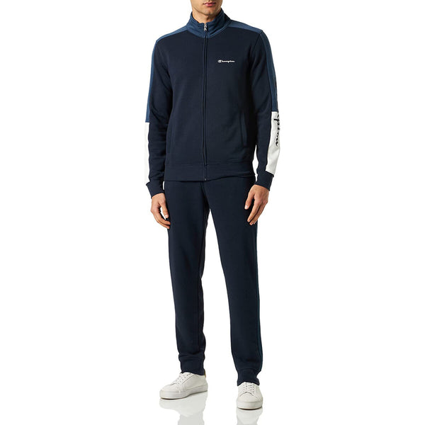 Champion Full Zip Suit Completo Tuta Blu Uomo