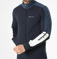 Champion Full Zip Suit Completo Tuta Blu Uomo — immagine 4