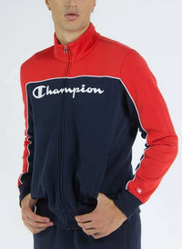 Champion Completo Tuta Blu Rosso Uomo — immagine 3