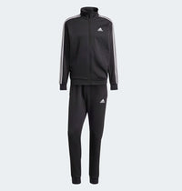 Adidas Survêtement Fleece Basique 3 Bandes Noir Blanc Homme — immagine 1