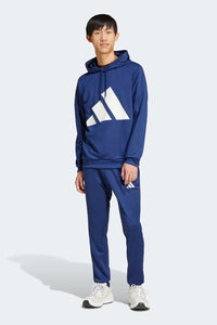 Adidas Sportswear Big Logo French Terry Completo Tuta Blu Uomo — immagine 1