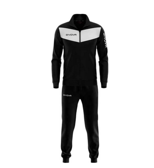 Ensemble survêtement Givova Visa Noir Blanc Homme