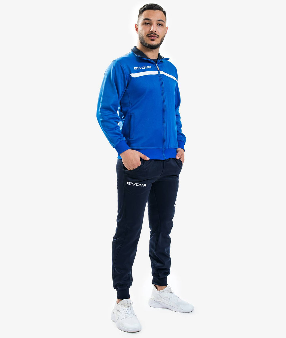 Ensemble de survêtement Givova One Full Zip Bleu Homme