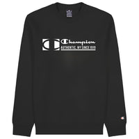 Champion Logo New York Sweat-shirt Col Rond Noir Homme — immagine 4