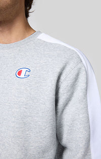 Champion Crewneck Sweats Sweat-shirt ras du cou gris homme — immagine 3