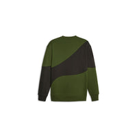 Puma Power Catt Sweat-shirt Col Rond Vert Homme — immagine 2