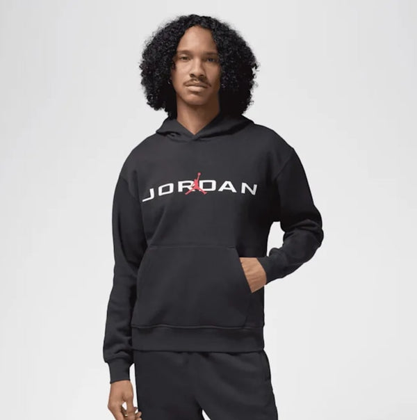 Jordan MJ Baseline Hoodie Felpa Con Cappuccio Nera Uomo