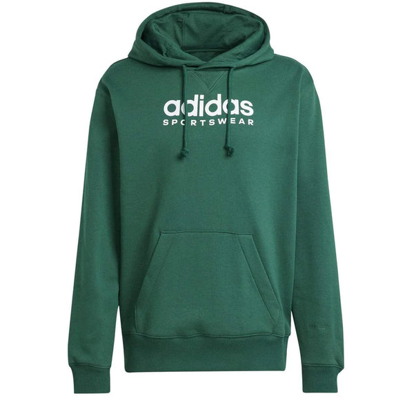 Adidas Sportswear Felpa Con Cappuccio Verde Uomo