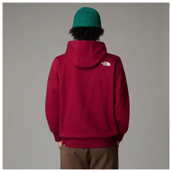 The North Face Felpa Con Cappuccio Bordeaux Uomo