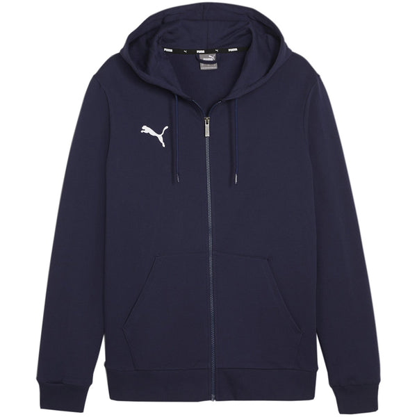 Puma Team Goal Felpa Con Chiusura Zip Cappuccio Blu Uomo