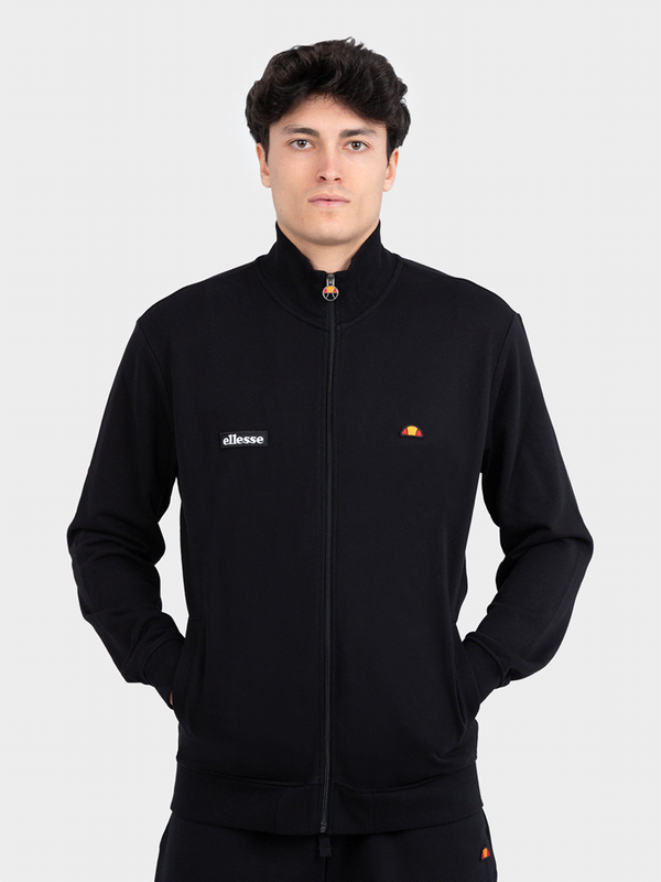 Ellesse Felpa Chiusura Zip Nera Uomo