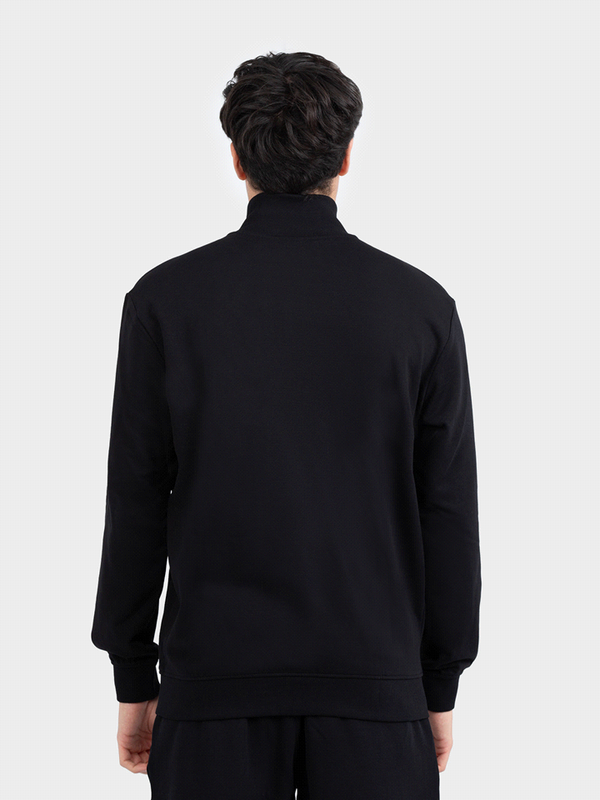 Ellesse Felpa Chiusura Zip Nera Uomo