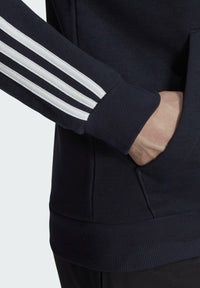 Adidas Essentials French Terry Sweat-shirt Zippé à Capuche Noir Blanc Homme — immagine 5