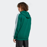 Adidas Collegiate  Felpa Con Cappuccio Verde Bianco Uomo — immagine 2