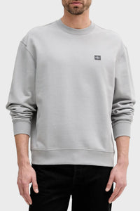 Sweat-shirt ras du cou gris Calvin Klein pour homme — immagine 1