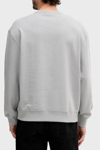 Sweat-shirt ras du cou gris Calvin Klein pour homme — immagine 2