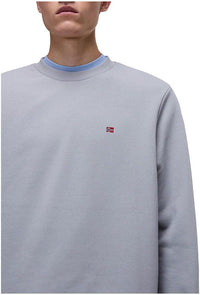 Sweat-shirt col rond Napapijri Balis gris homme — immagine 3