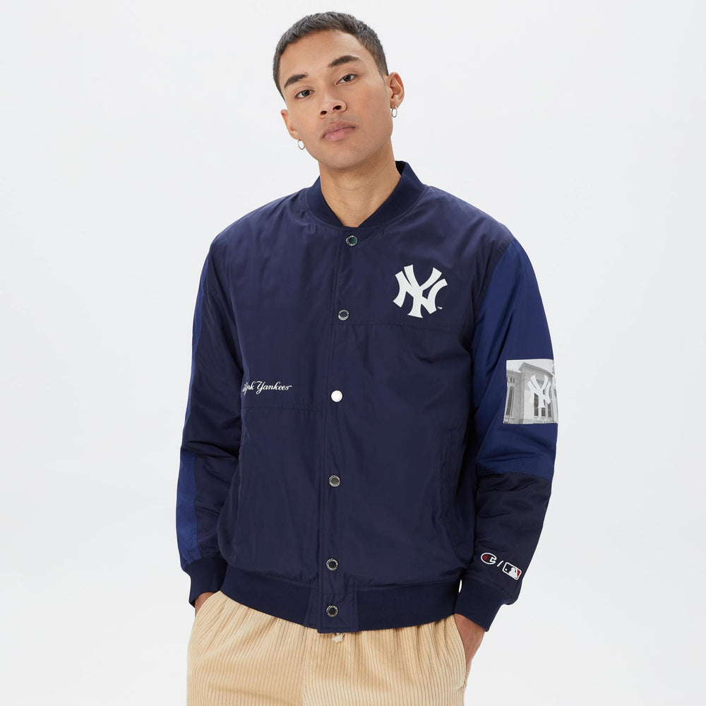 Champion Bomber Erkek Lacivert Giacca Blu Uomo