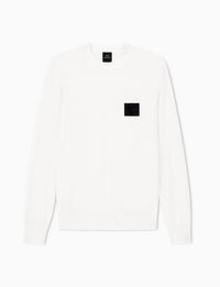 Armani Pull col rond blanc homme — immagine 1