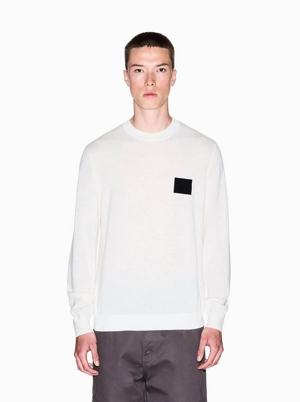 Armani Maglioncino Girocollo Bianco Uomo