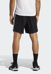 Shorts Homme Adidas Essentials French Terry 3-Stripes Noir Blanc — immagine 3