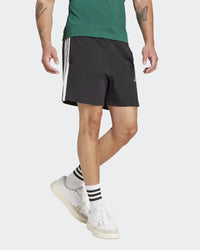 Shorts Adidas Essentials 3-Stripes Noir Blanc Homme — immagine 1