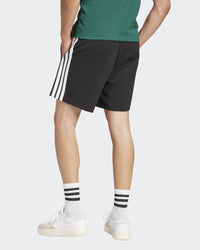 Shorts Adidas Essentials 3-Stripes Noir Blanc Homme — immagine 2