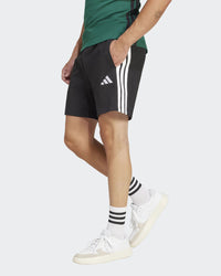 Shorts Adidas Essentials 3-Stripes Noir Blanc Homme — immagine 3
