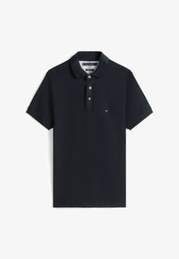 Tommy Jeans Slim Placket Ext Polo Manches Courtes Bleu Homme — immagine 1