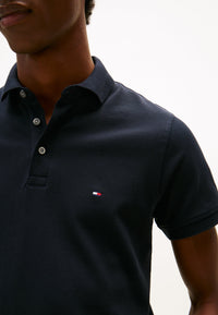 Tommy Jeans Slim Placket Ext Polo Manches Courtes Bleu Homme — immagine 4