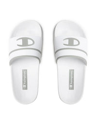 Champion Atlanta Claquettes Blanc Gris Unisexe — immagine 1