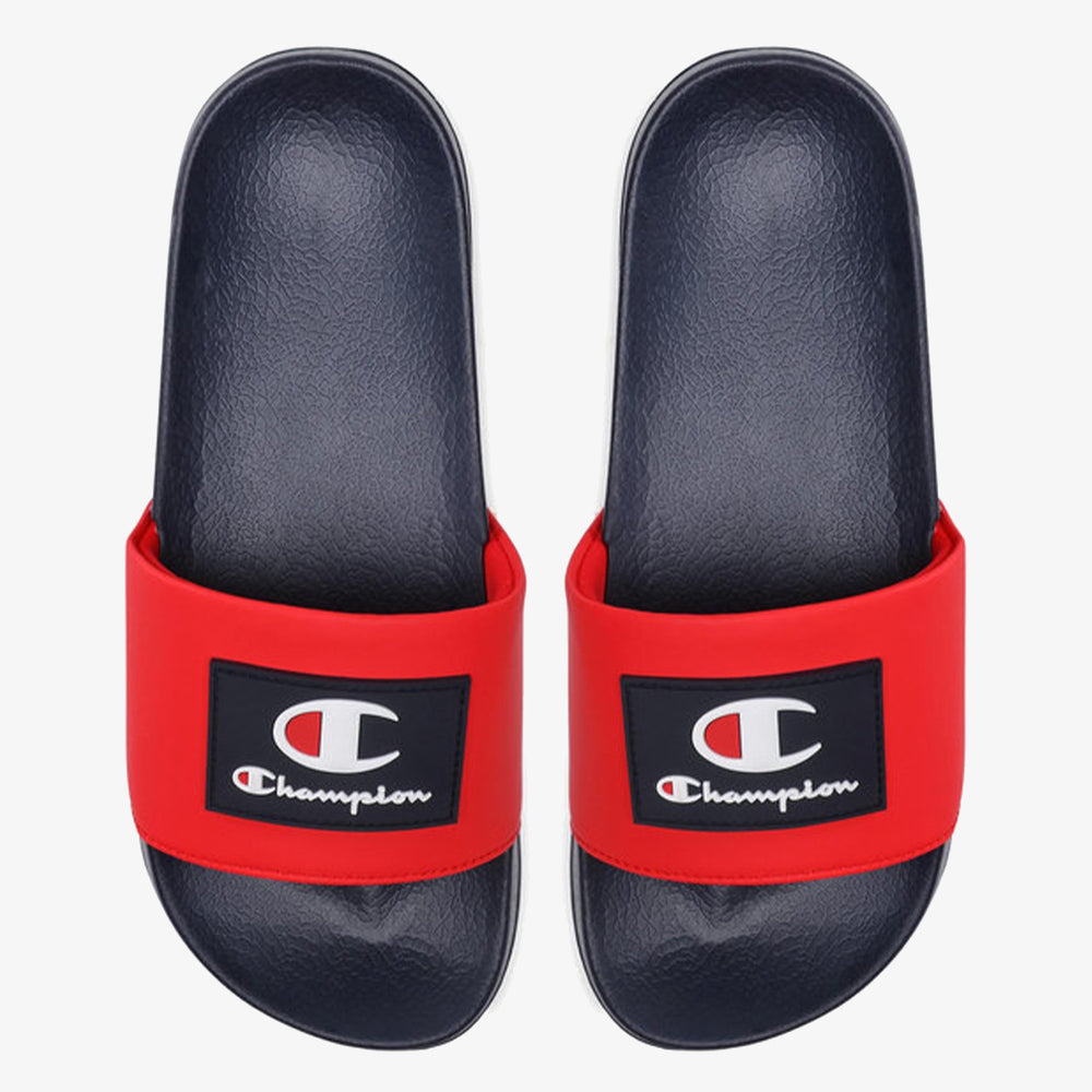 Champion Slide Arubo Claquettes Bleu Rouge Homme