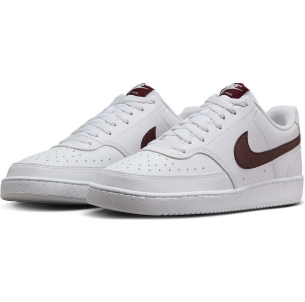 Nike Court Vision Low Next Nature Scarpe Bianche Bordeaux Uomo