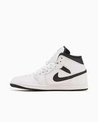Jordan 1 Mid Reverse Panda Scarpe Bianche Nere Uomo — immagine 2