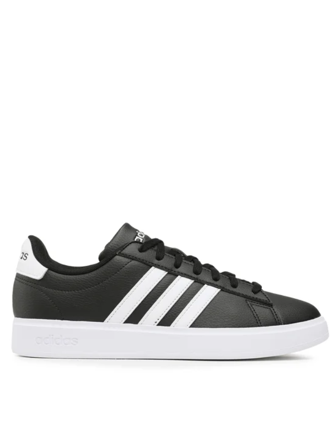 Chaussures Adidas Grand Court Cloudfoam Noir Blanc Homme