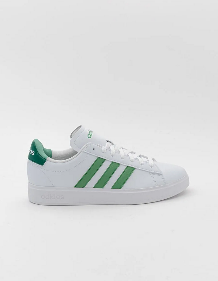 Adidas Grand Court 2.0 Chaussures Blanches Vertes Unisexe